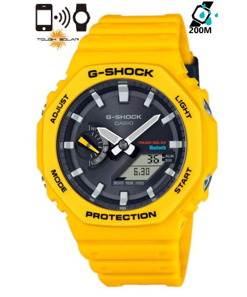 Casio G-Shock Men's Watch GA-B2100C-9A Analog-Digital 2100 Series Smartphone Link and Tough Solar power