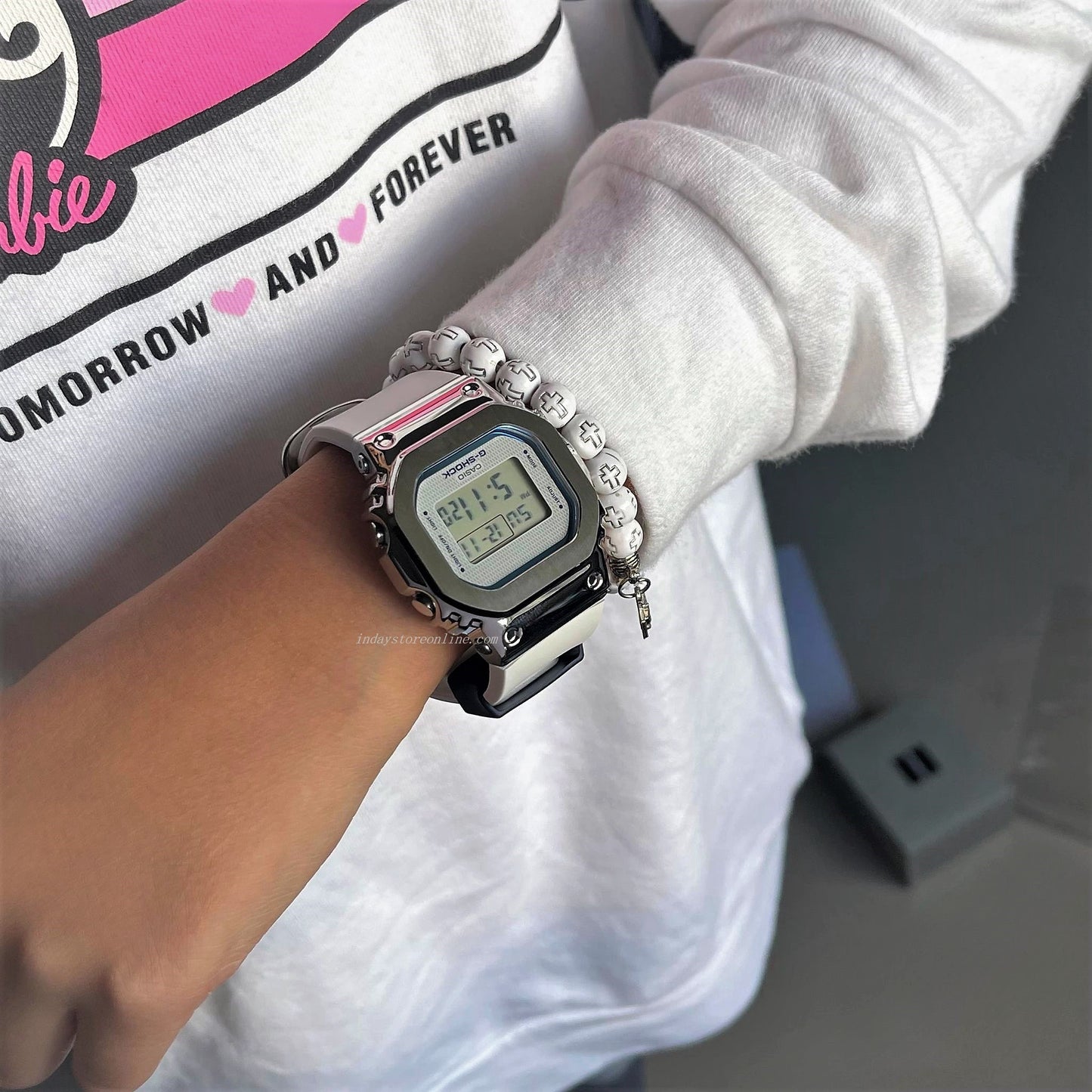 Casio G-Shock Women's Watch GM-S5600LC-7 Digital Seasonal Pair Collection 2022 Retro Designs