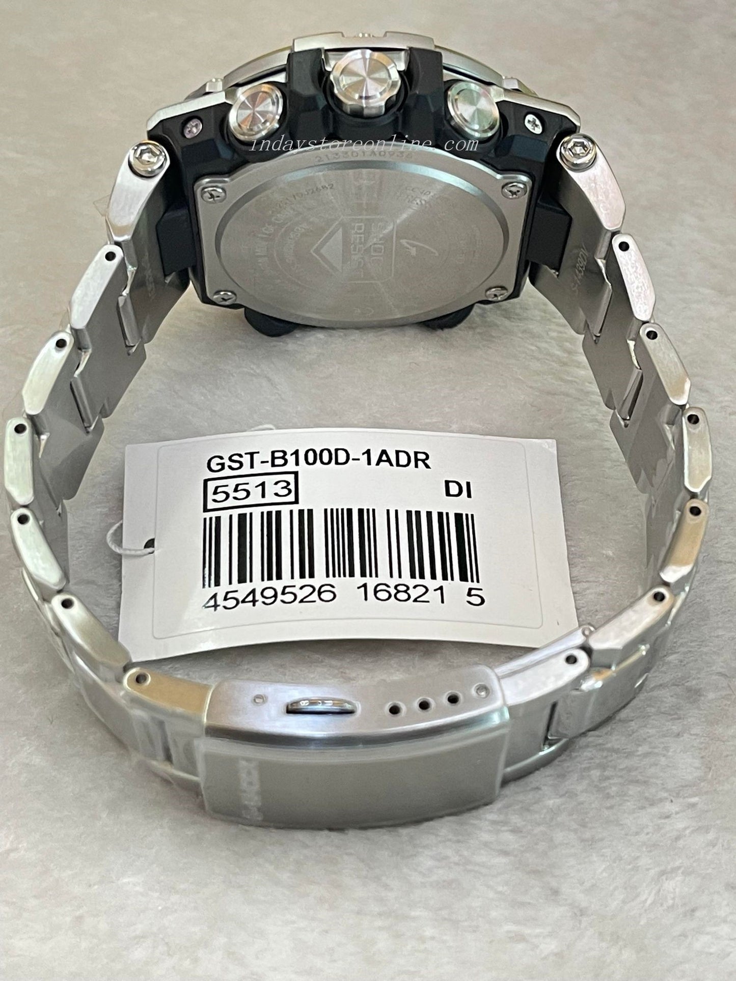 Casio G-Shock G-Steel Men's Watch GST-B100D-1A Tough Solar (Solar powered) Mobile link (Wireless linking using Bluetooth®)