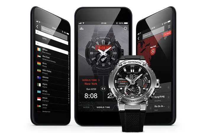 Casio G-Shock G-Steel Men's Watch GST-B200-1A Resin Band Shock Resistant Tough Solar Mobile link Bluetooth