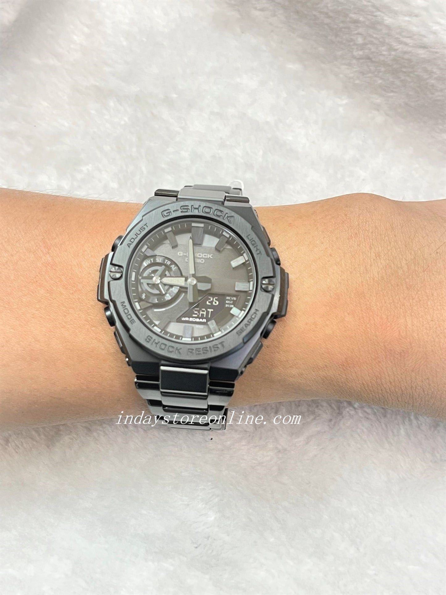 Casio G-Shock G-Steel Men's Watch GST-B500BD-1A Analog-Digital G-Steel GST-B500 Series Carbon Core Guard structureTough Solar (Solar powered)