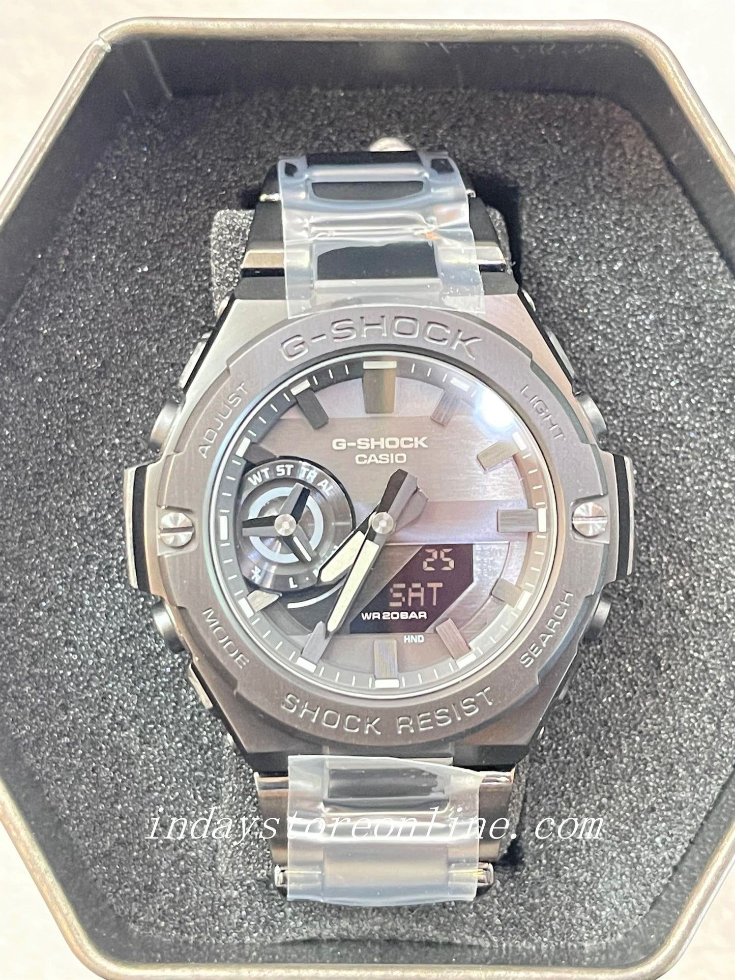 Casio G-Shock G-Steel Men's Watch GST-B500BD-1A Analog-Digital G-Steel GST-B500 Series Carbon Core Guard structureTough Solar (Solar powered)