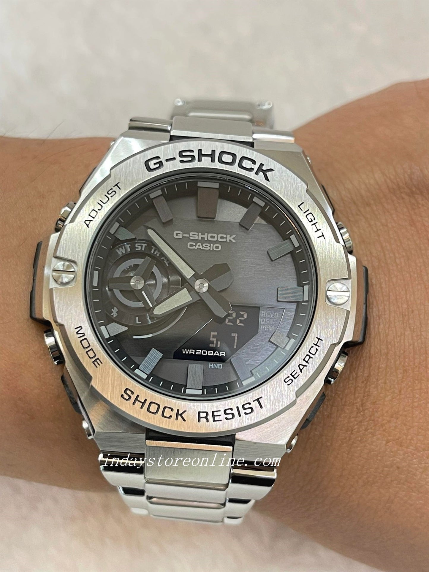 Casio G-Shock G-Steel Men's Watch GST-B500D-1A1 Analog-Digital G-Steel GST-B500 Series Carbon Core Guard structure Tough Solar (Solar powered)
