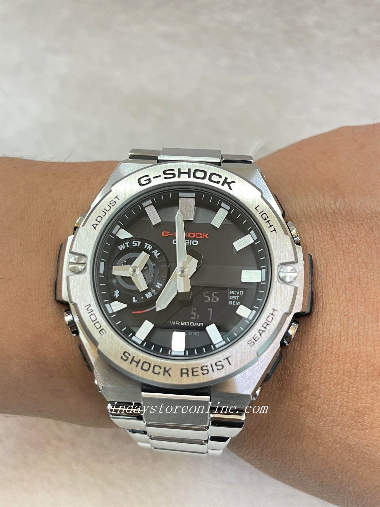 Casio G-Shock G-Steel Men's Watch GST-B500D-1A Analog-Digital G-Steel GST-B500 Series Carbon Core Guard structure Tough Solar (Solar powered)