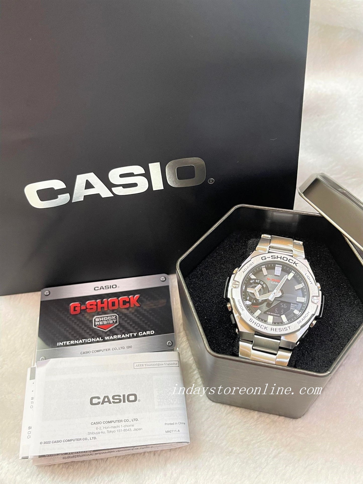 Casio G-Shock G-Steel Men's Watch GST-B500D-1A Analog-Digital G-Steel GST-B500 Series Carbon Core Guard structure Tough Solar (Solar powered)