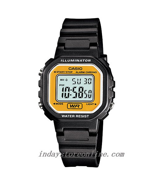 Casio Digital Women's Watch LA-20WH-9A Digital Resin Band Resin Glass