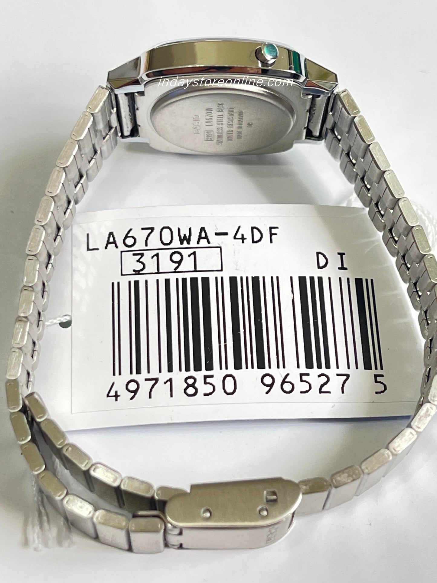 Casio Vintage Women's Watch LA670WA-4 Best Seller Silver Plated Stainless Steel Strap Self-adjustable Band