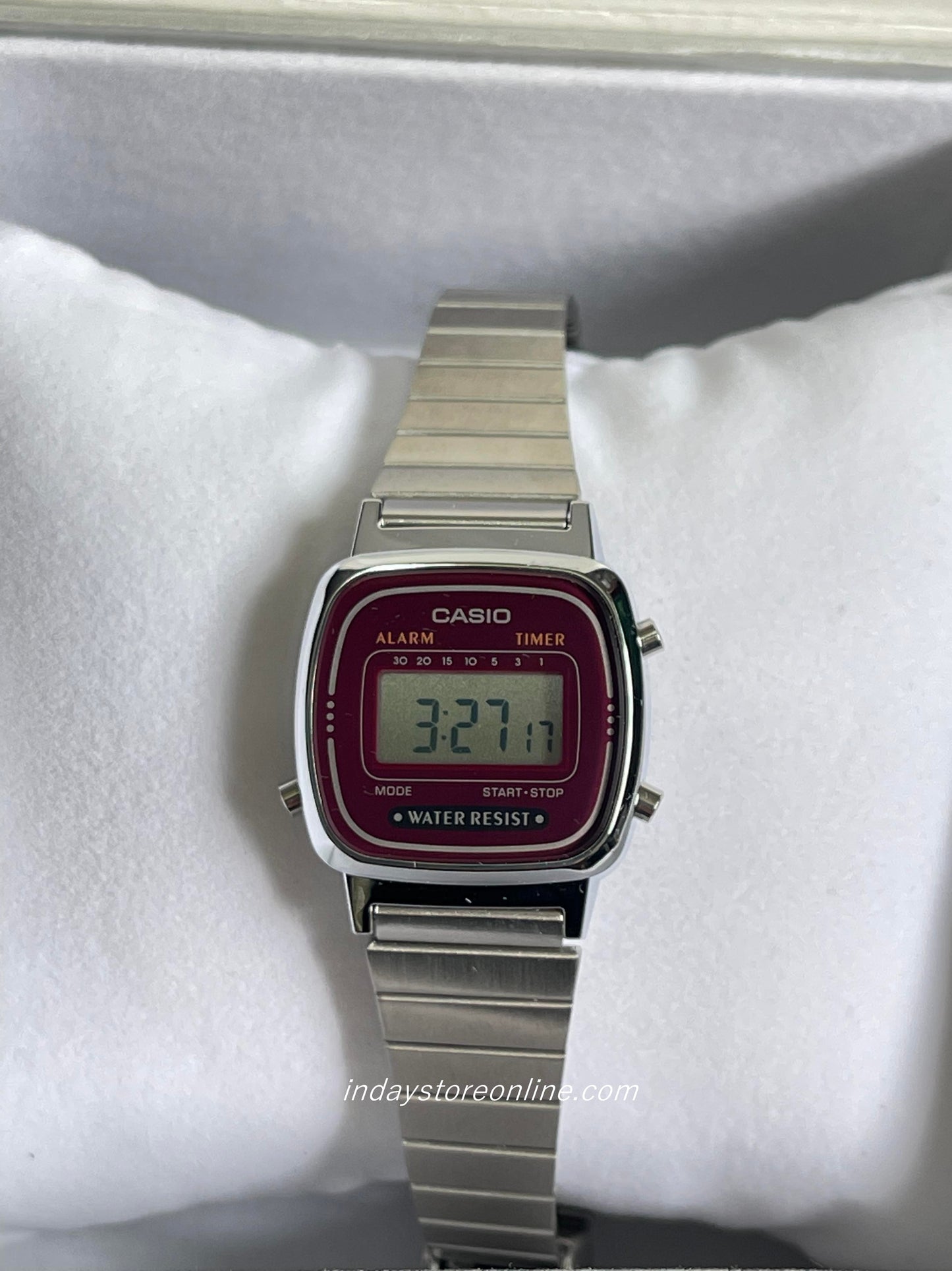 Casio Vintage Women's Watch LA670WA-4 Best Seller Silver Plated Stainless Steel Strap Self-adjustable Band