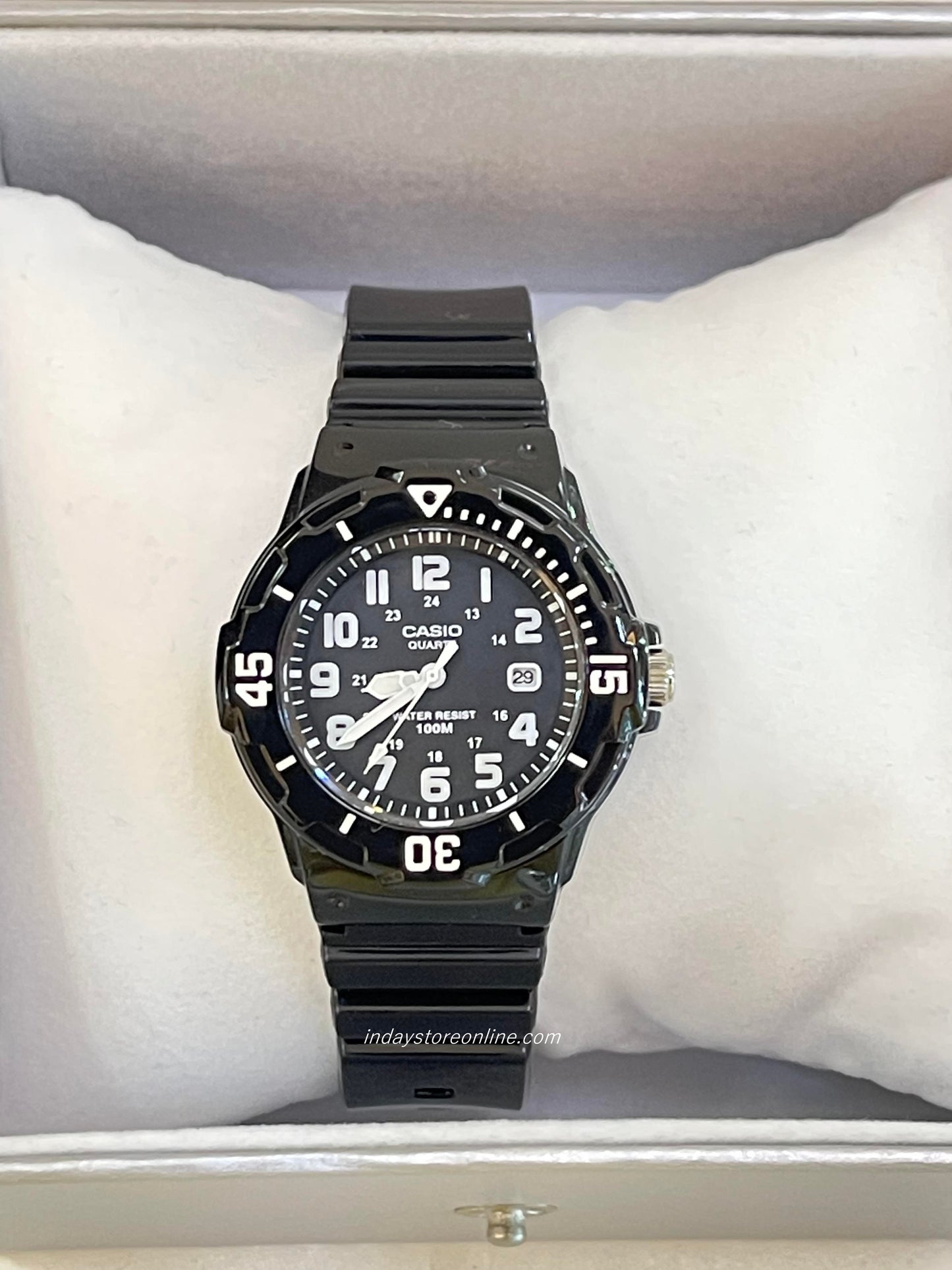 Casio Analog Women's Watch LRW-200H-1B Analog Resin Band Water Resistant Resin Glass