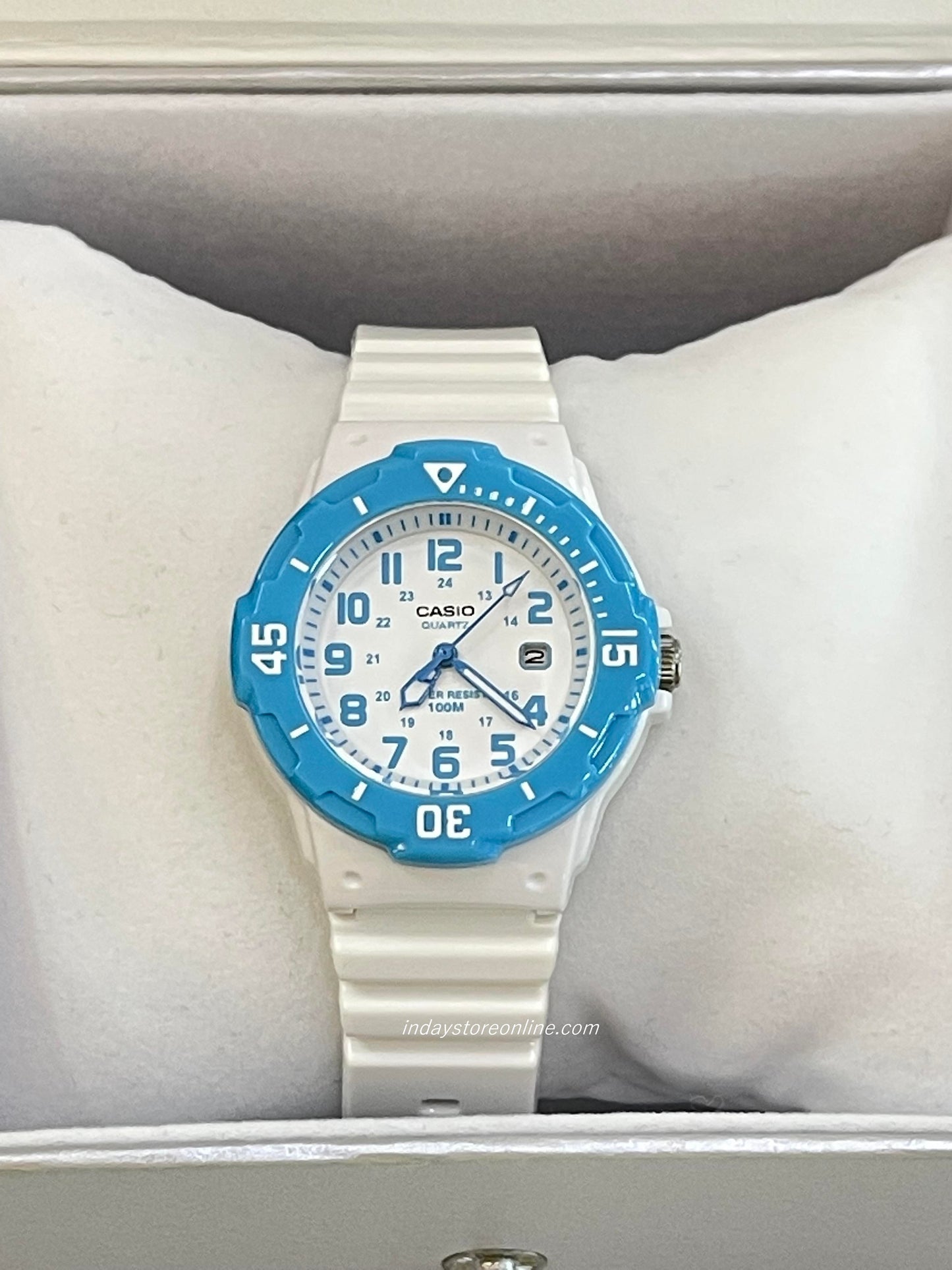 Casio Analog Women's Watch LRW-200H-2B Analog Resin Band Resin Glass Water Resistance