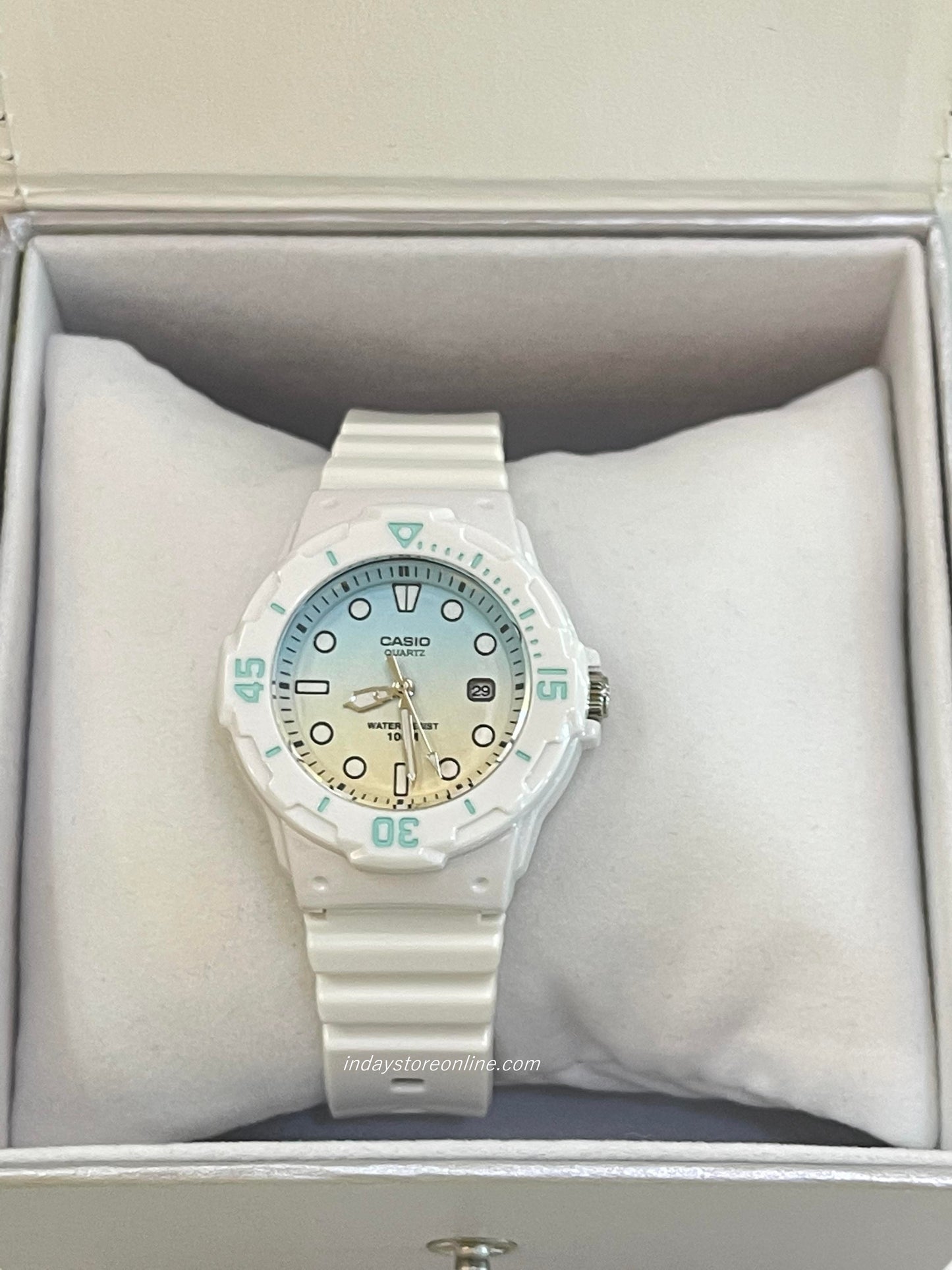 Casio Analog Women's Watch LRW-200H-2E2 Analog Resin Band Resin Glass Water Resistance