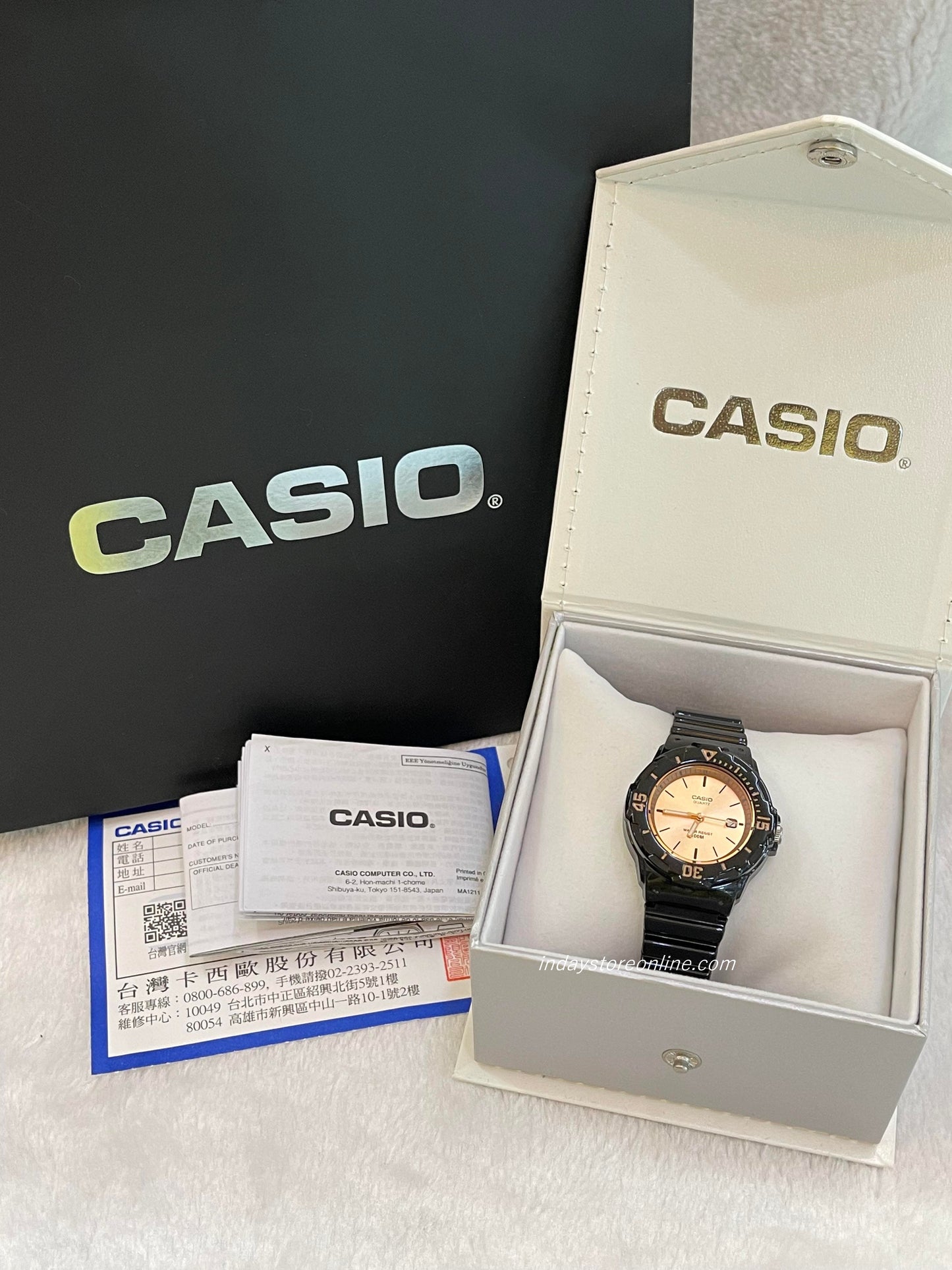 Casio Analog Women's Watch LRW-200H-9E2 Analog Resin Band Resin Glass Water Resistance