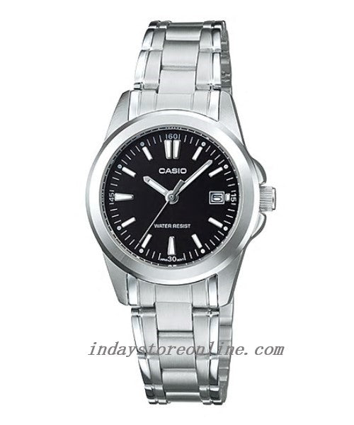 Casio Fashion Women's Watch LTP-1215A-1A2 Silver Stainless Steel Band Mineral Glass