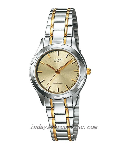 Casio Fashion Women's Watch LTP-1275SG-9A Two Tone Stainless Steel Strap