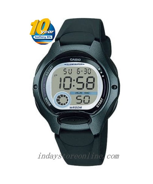 Casio Digital Women's Watch LW-200-1B Digital Sporty Design Resin Band Resin Glass