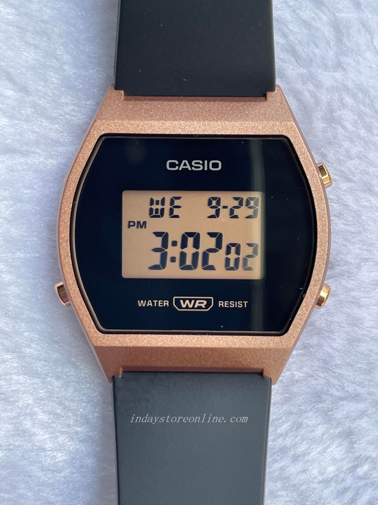 Casio Digital Women's Watch LW-204-1A Black Color Classical Design Resin Strap