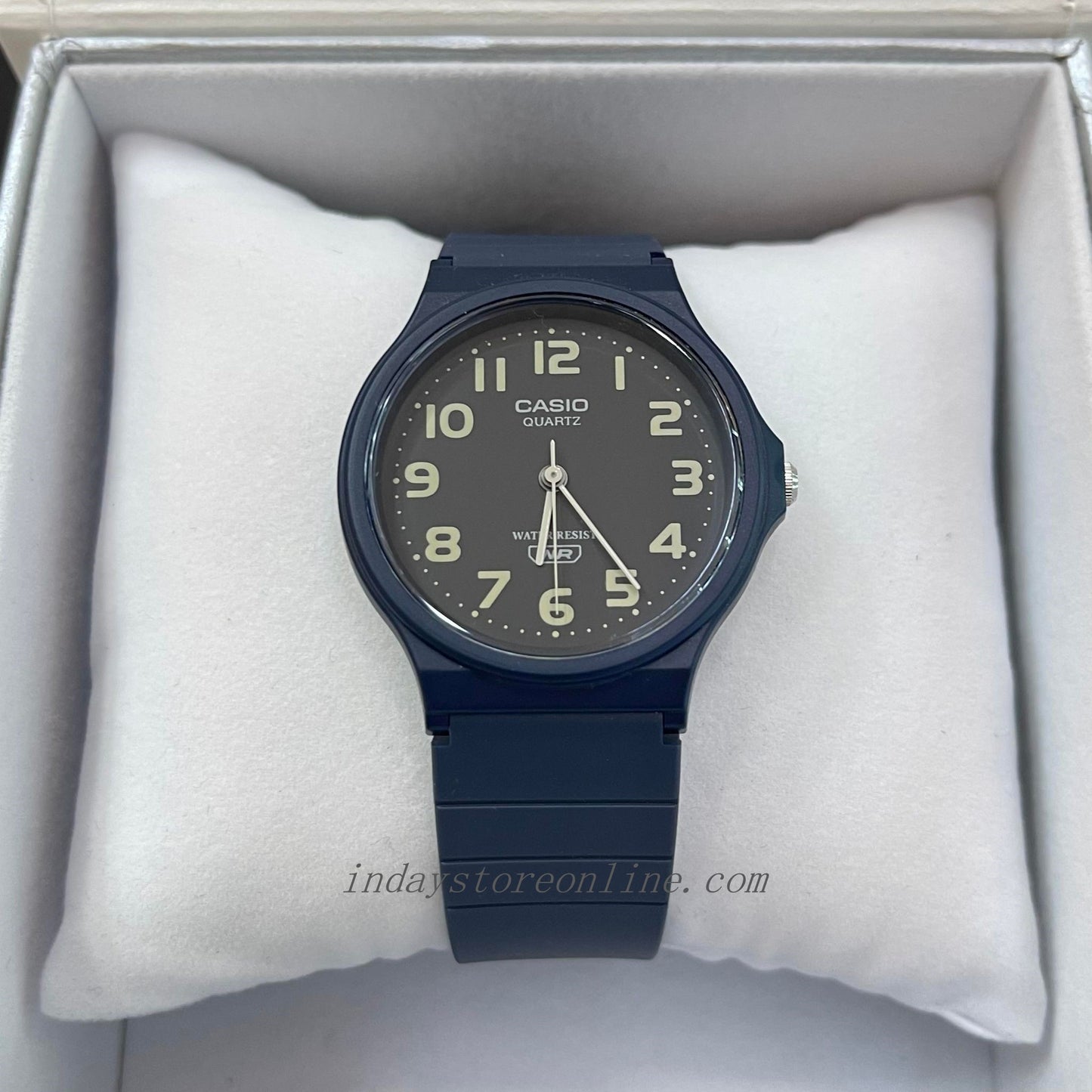 Casio Analog Women's Watch MQ-24UC-2B Resin Glass Blue Color Resin Strap Watch