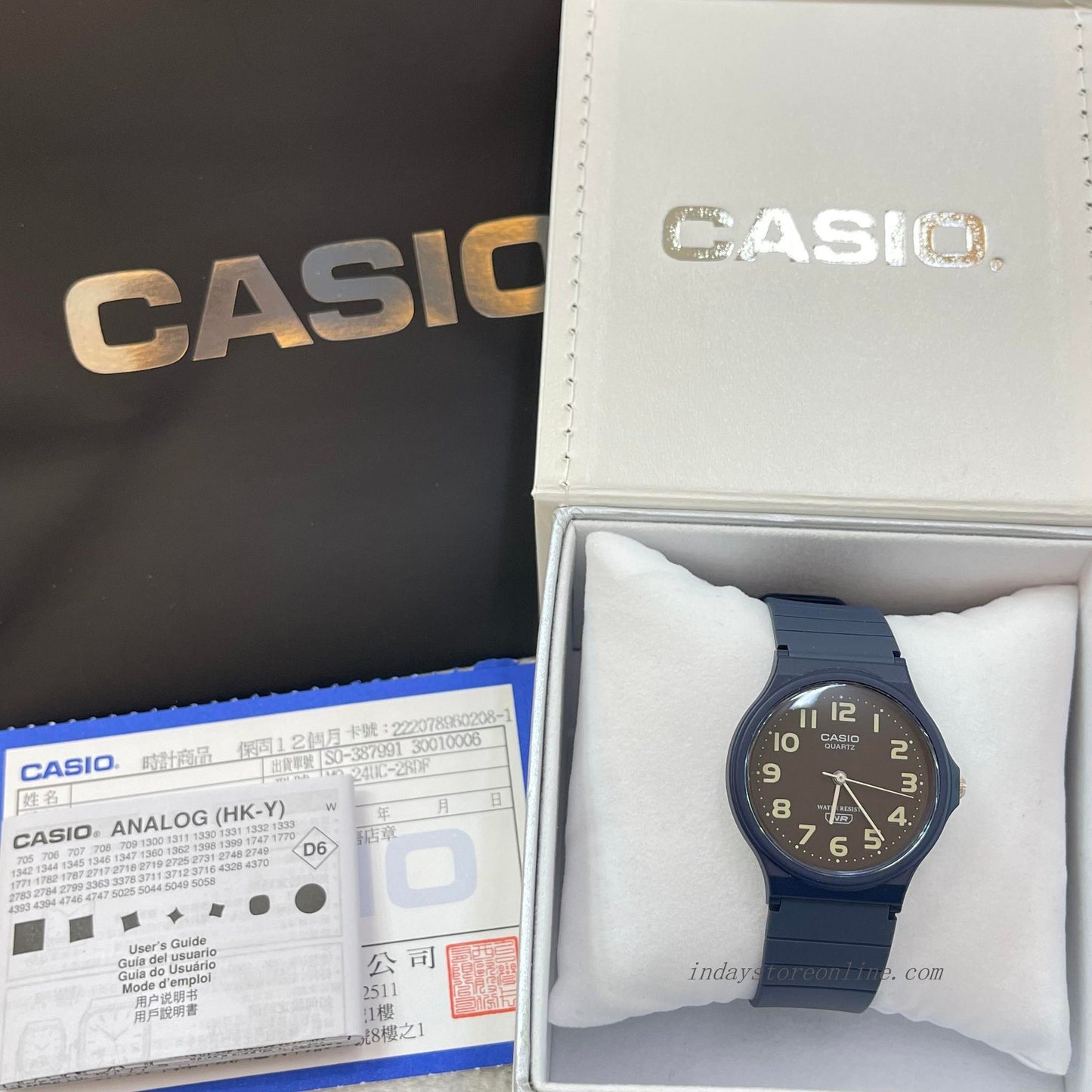 Casio Analog Women's Watch MQ-24UC-2B Resin Glass Blue Color Resin Strap Watch