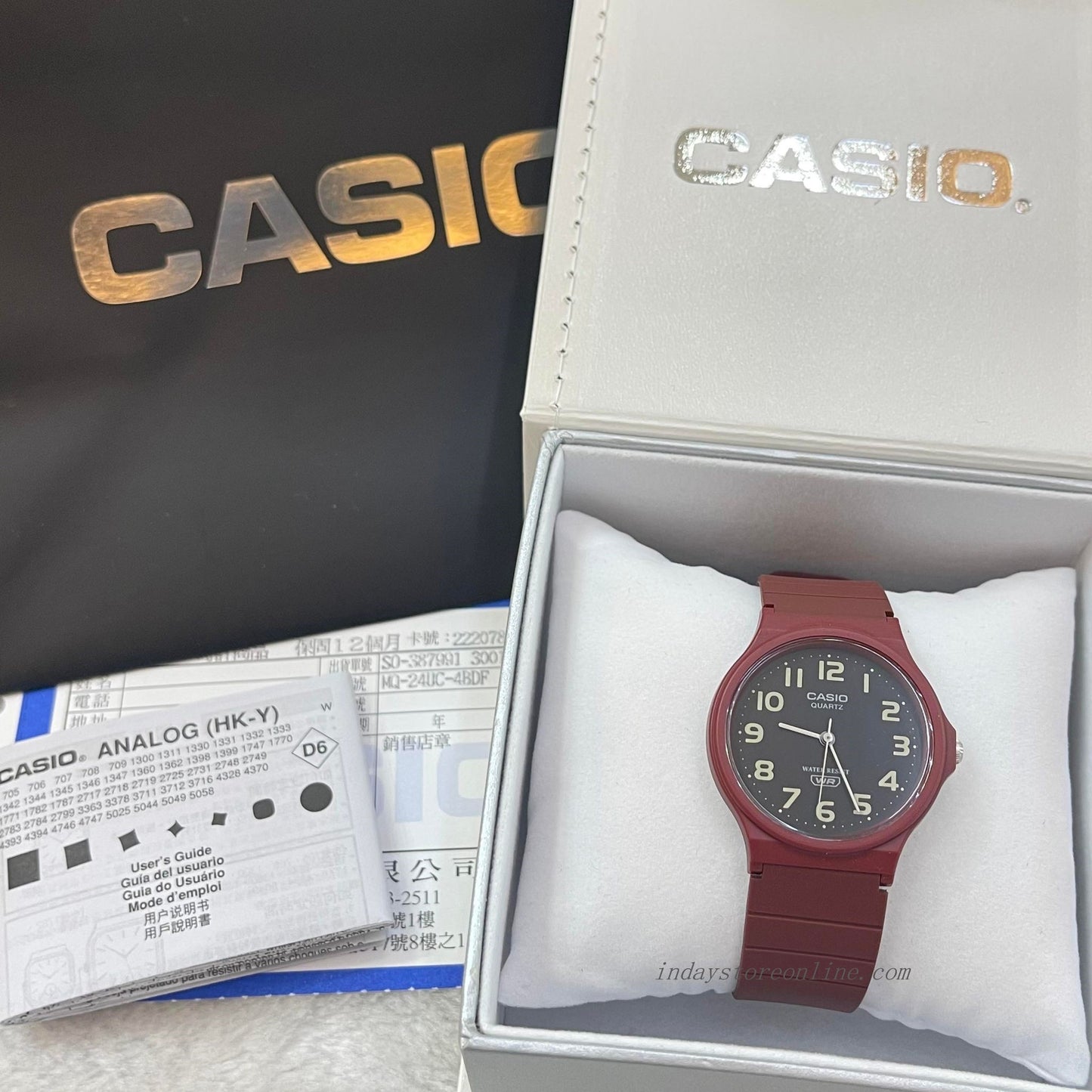 Casio Analog Women's Watch MQ-24UC-4B Analog Resin Band Water Resistant Resin Glass