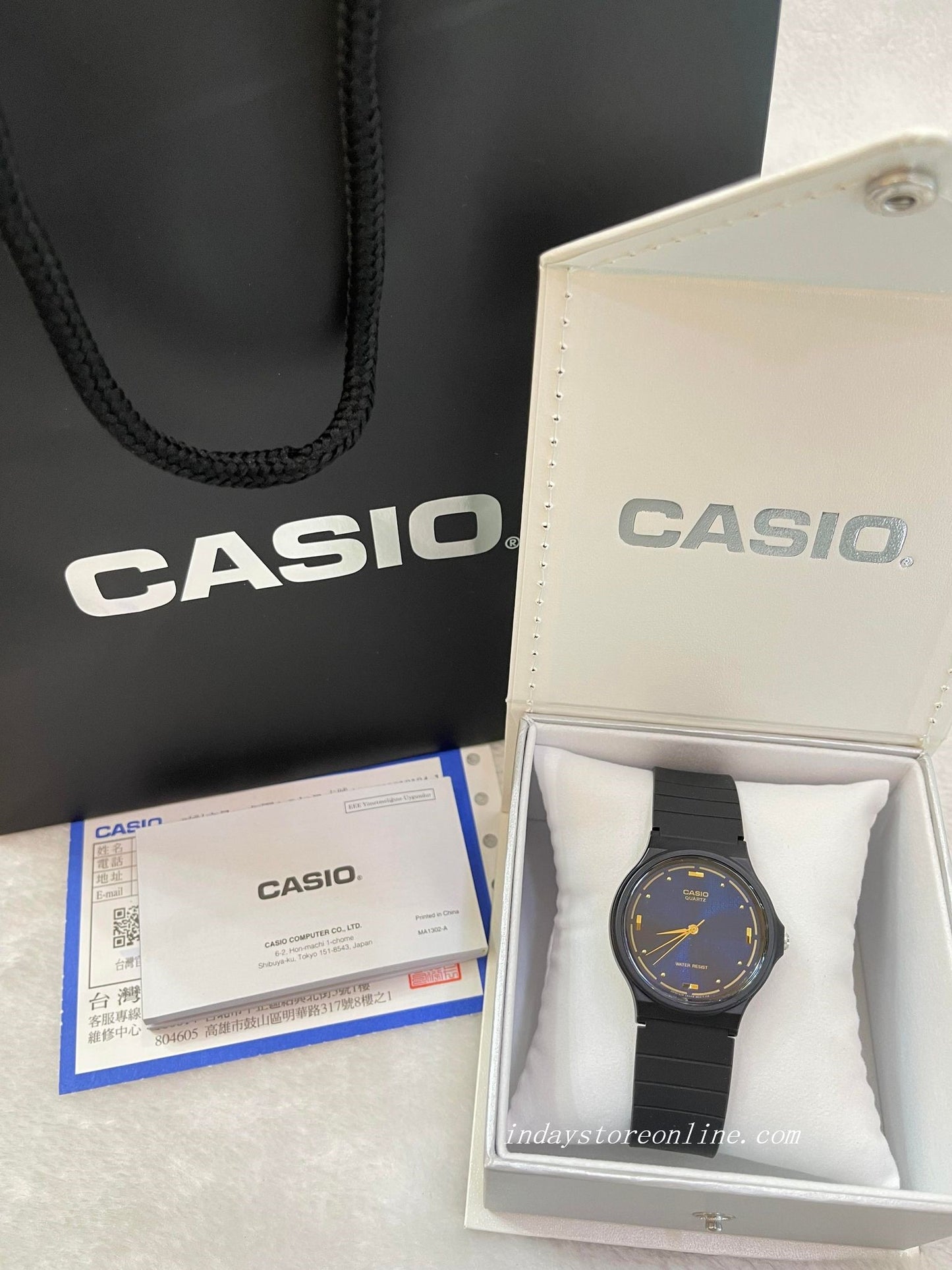 Casio Analog Women's Watch MQ-76-2A Analog Resin Band Water Resistant Resin Glass