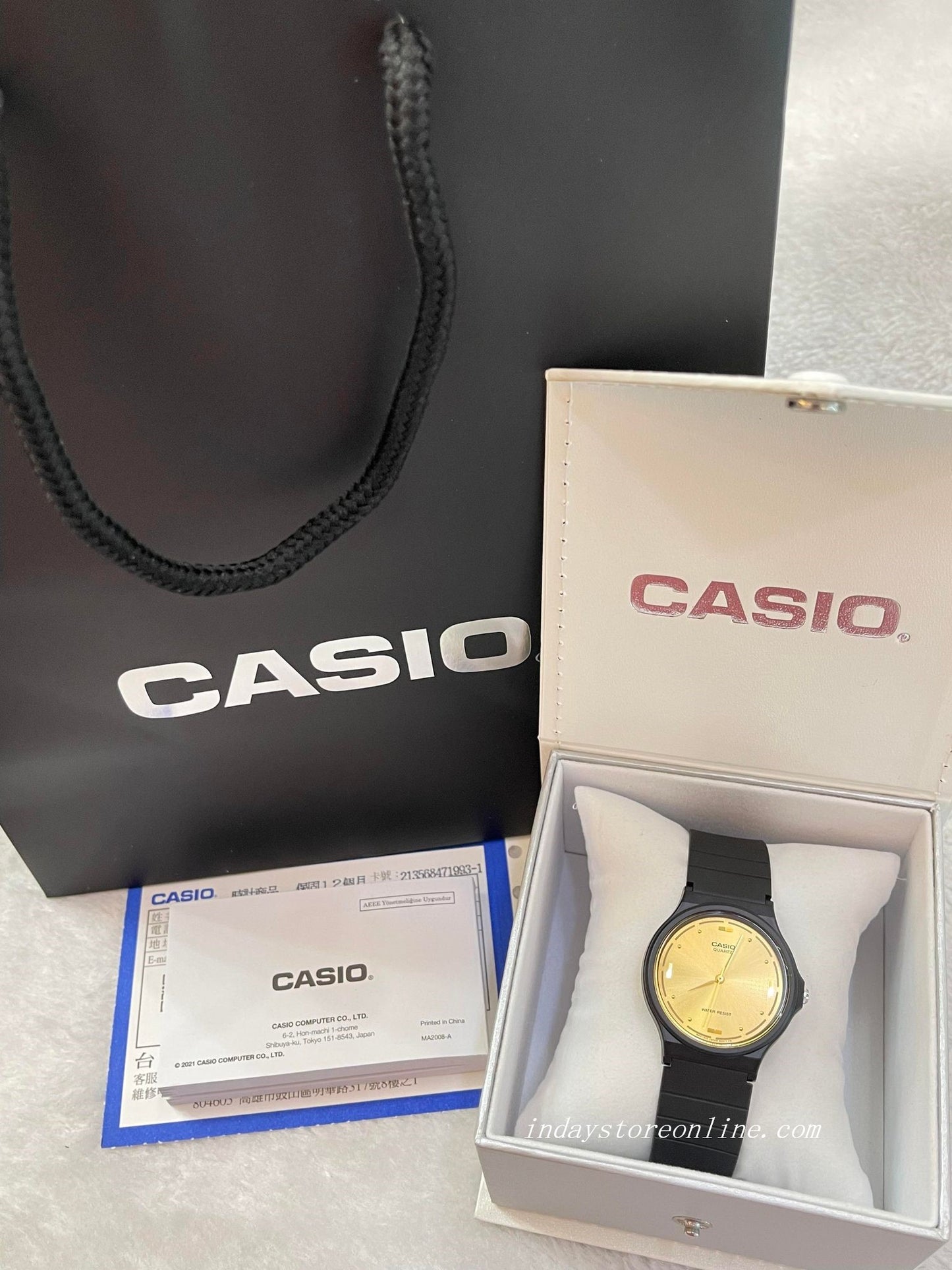 Casio Analog Women's Watch MQ-76-9A Analog Resin Band Water Resistant Resin Glass
