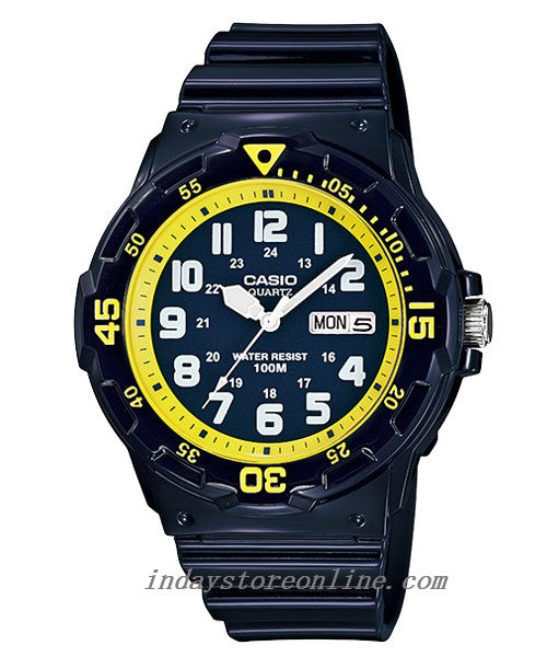 Casio Analog Men's Watch MRW-200HC-2B Resin Glass Black Resin Strap Watch
