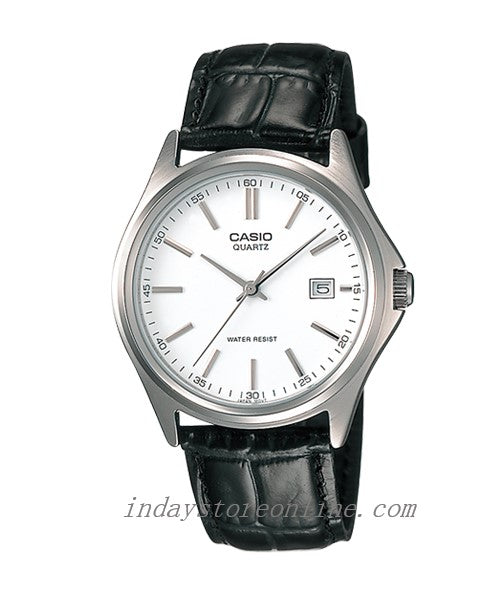 Casio Fashion Men's Watch MTP-1183E-7A Leather Band Mineral Glass