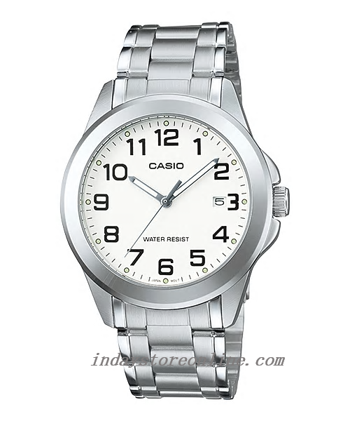 Casio Fashion Men's Watch MTP-1215A-7B2 Stainless Steel Band Mineral Glass