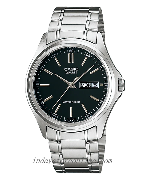 Casio Fashion Men's Watch MTP-1239D-1A Stainless Steel Band Mineral Glass
