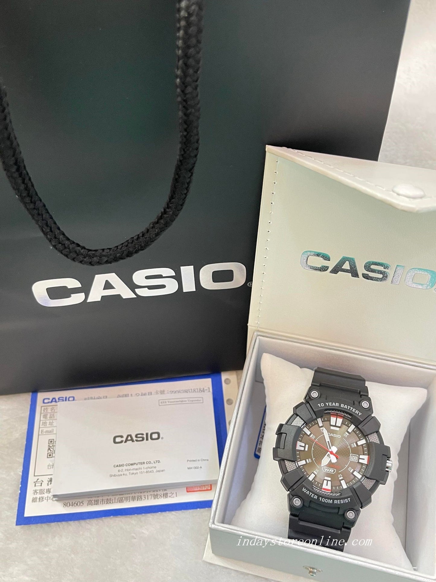 Casio Analog Men's Watch MW-610H-1A Sporty Design 10 years Battery Life Resin Glass Black Resin Strap Watch
