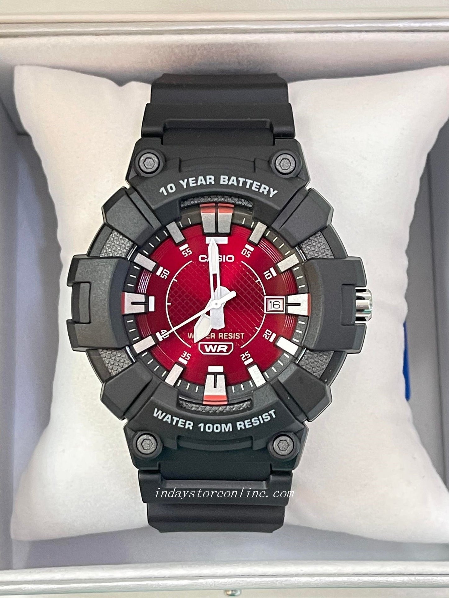 Casio Analog Men's Watch MW-610H-4A Sporty Design 10 years Battery Life Resin Glass Black Resin Strap Watch