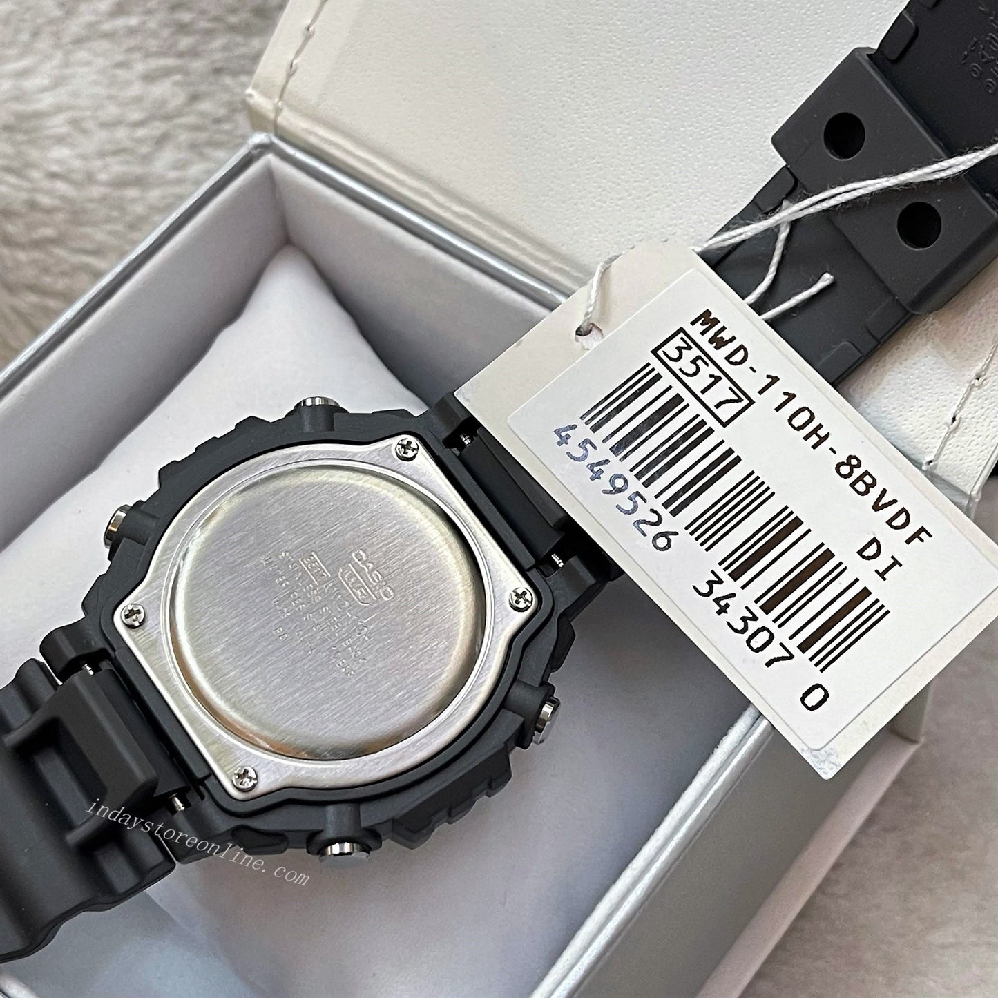 Casio Digital Men's Watch MWD-110H-8B Digital Resin Band Resin Glass Battery life: 10 years