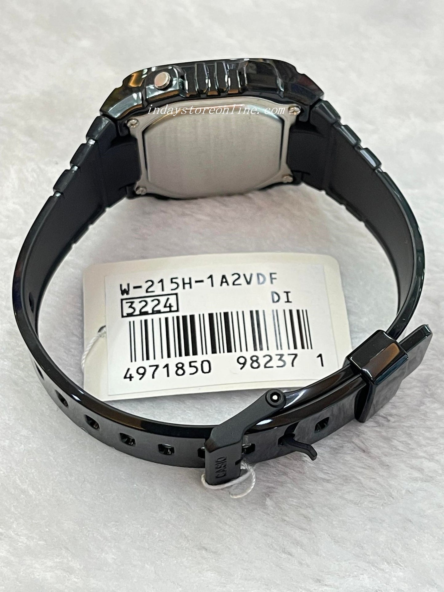 Casio Digital Women's Watch W-215H-1A2 Digital Resin Band Resin Glass Battery Life: 7 years