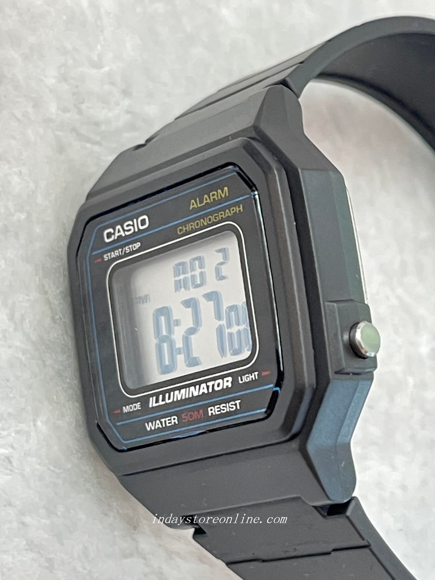 Casio Digital Unisex Watch W-217H-1AV Digital Resin Band Resin Glass
