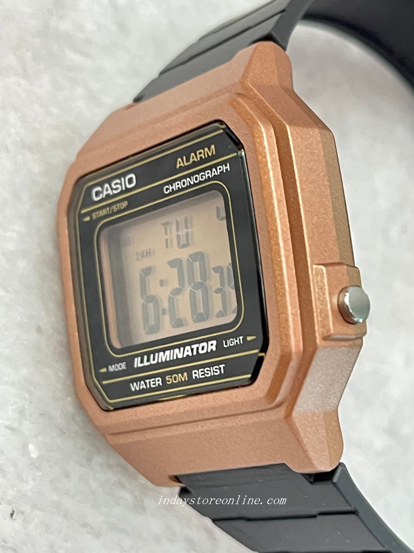 Casio Digital Women's Watch W-217HM-5A Digital Resin Band Resin Glass Battery Life: 7 years