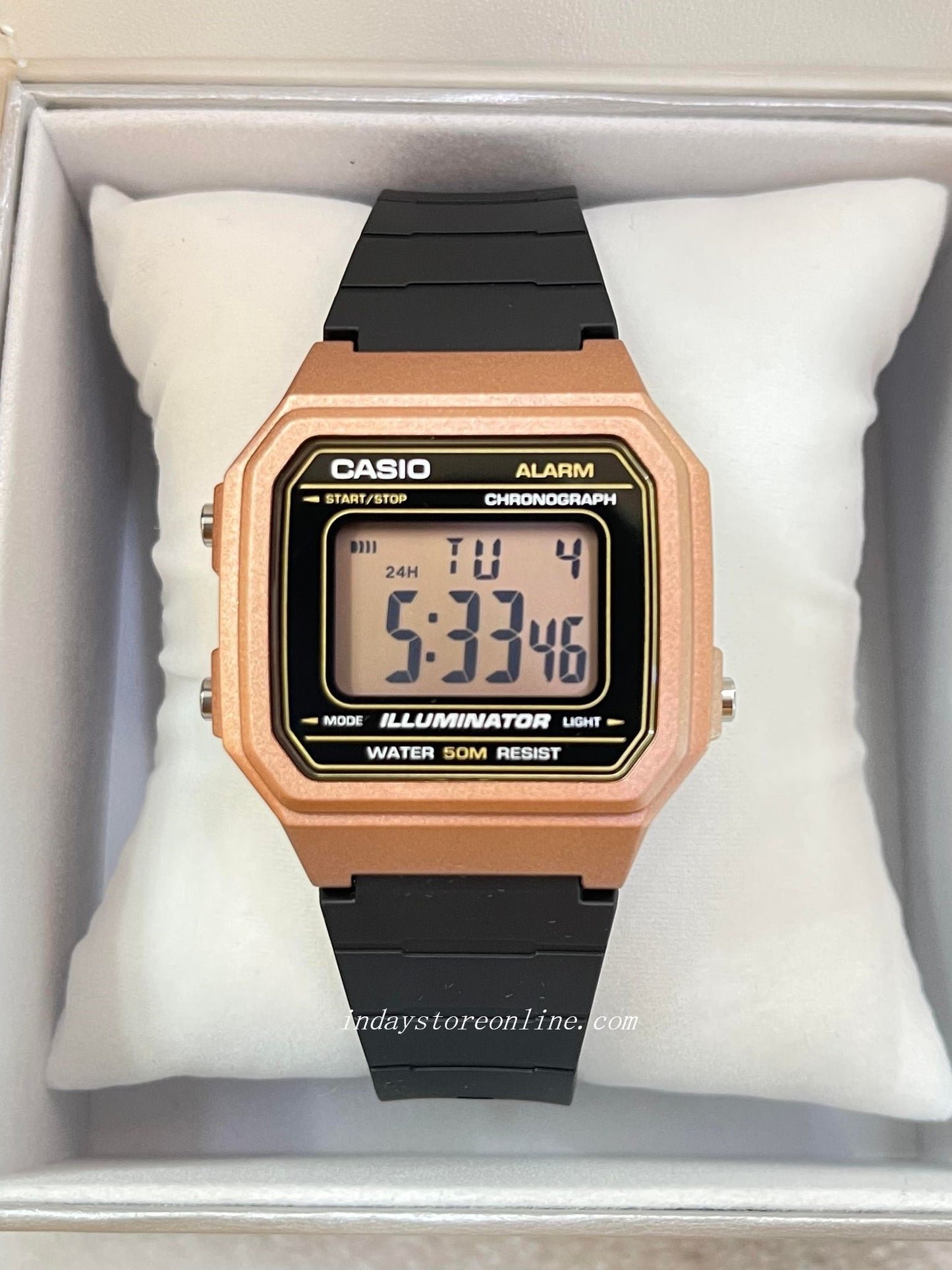 Casio Digital Women's Watch W-217HM-5A Digital Resin Band Resin Glass Battery Life: 7 years