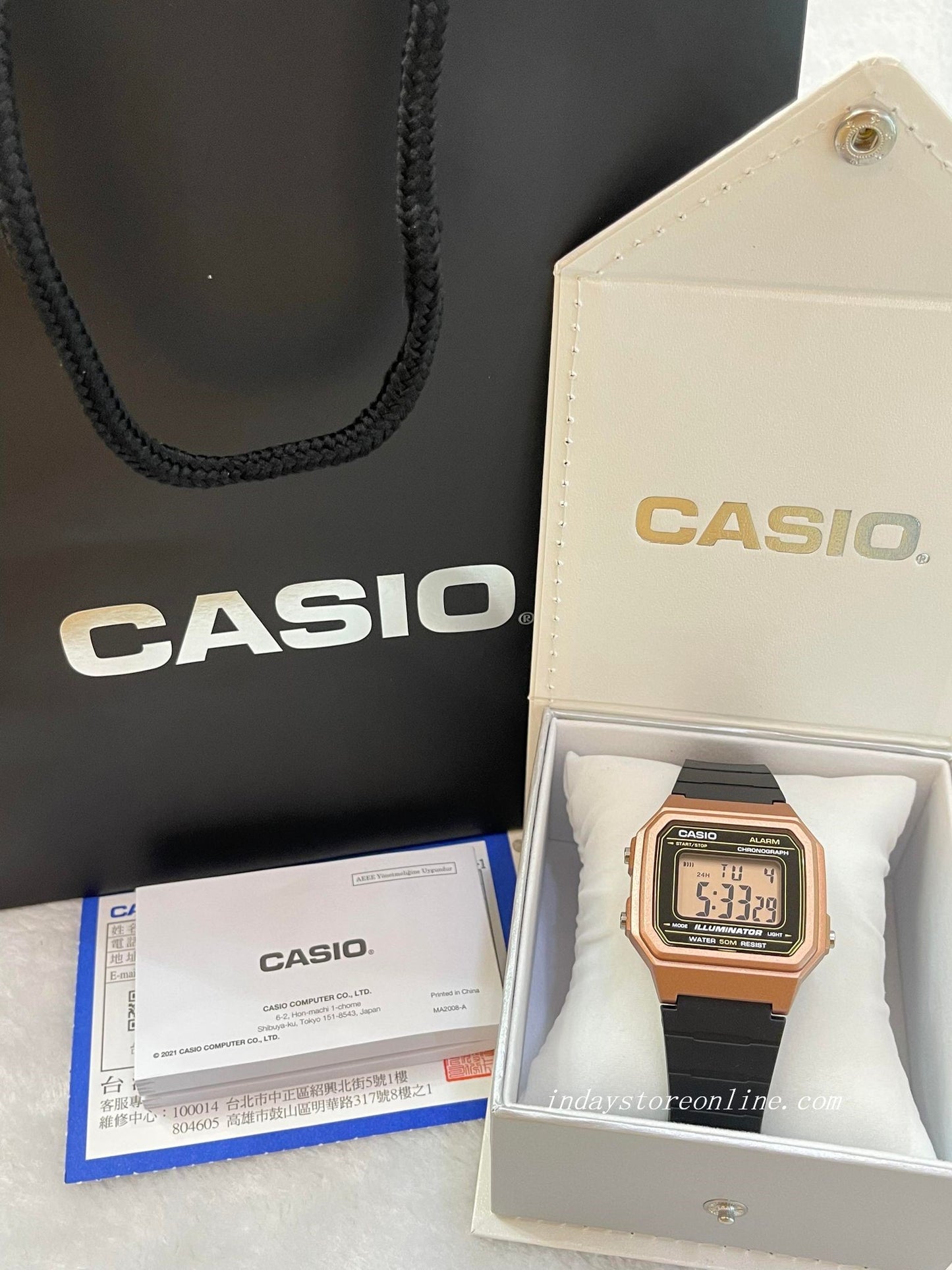 Casio Digital Women's Watch W-217HM-5A Digital Resin Band Resin Glass Battery Life: 7 years