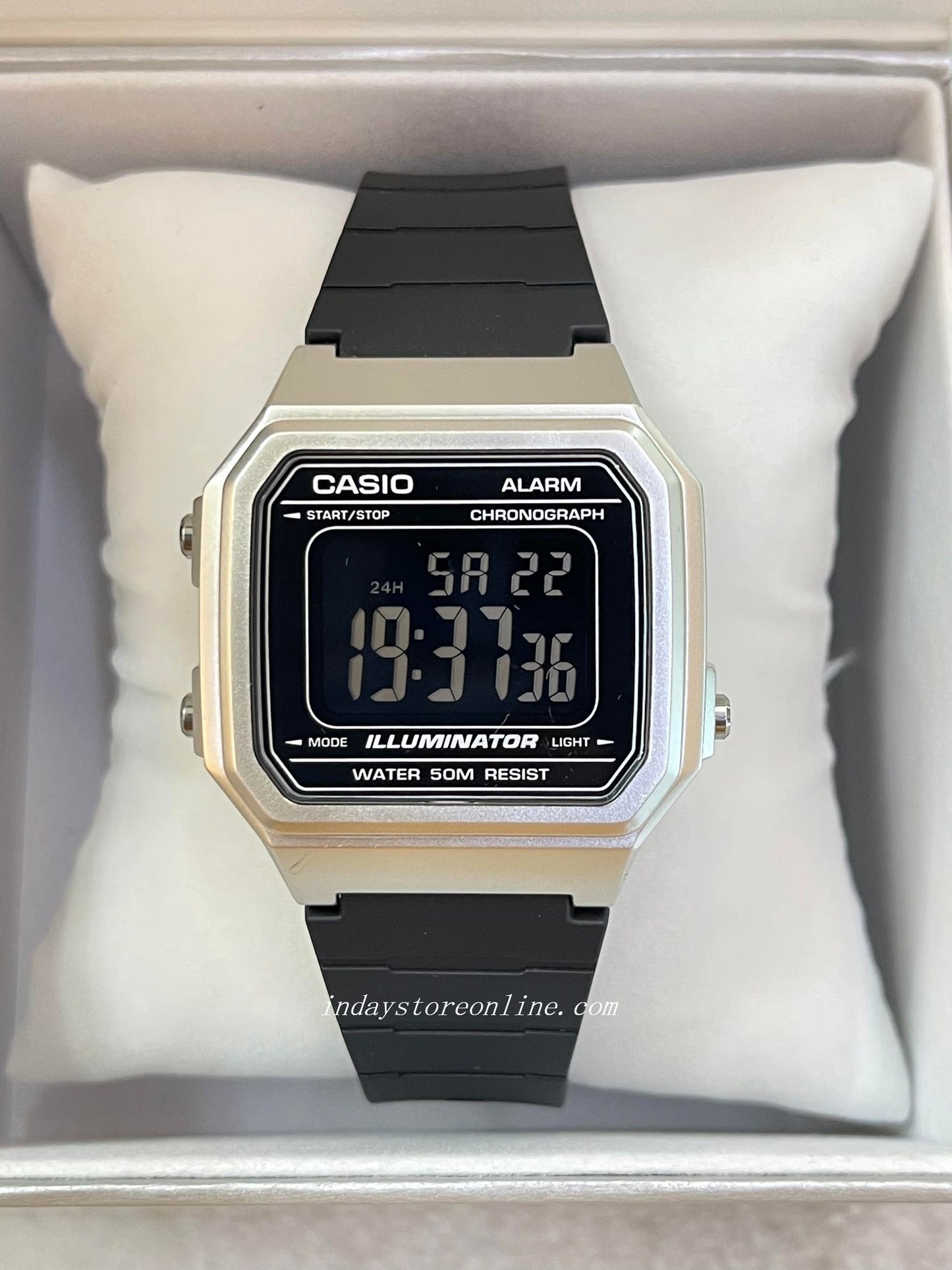 Casio Digital Women's Watch W-217HM-7B Digital Resin Band Resin Glass Battery Life: 7 years