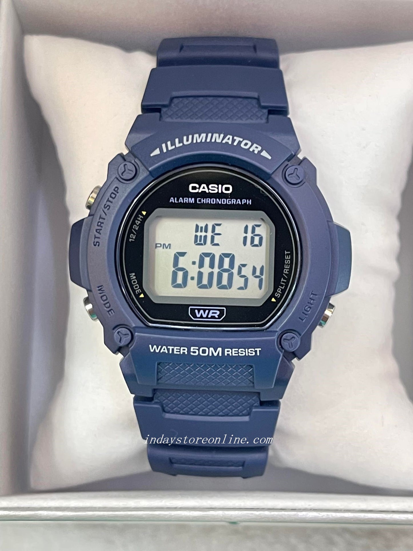 Casio Digital Men's Watch W-219H-2A Digital Sporty Design Resin Band Resin Glass Battery Life: 7 years