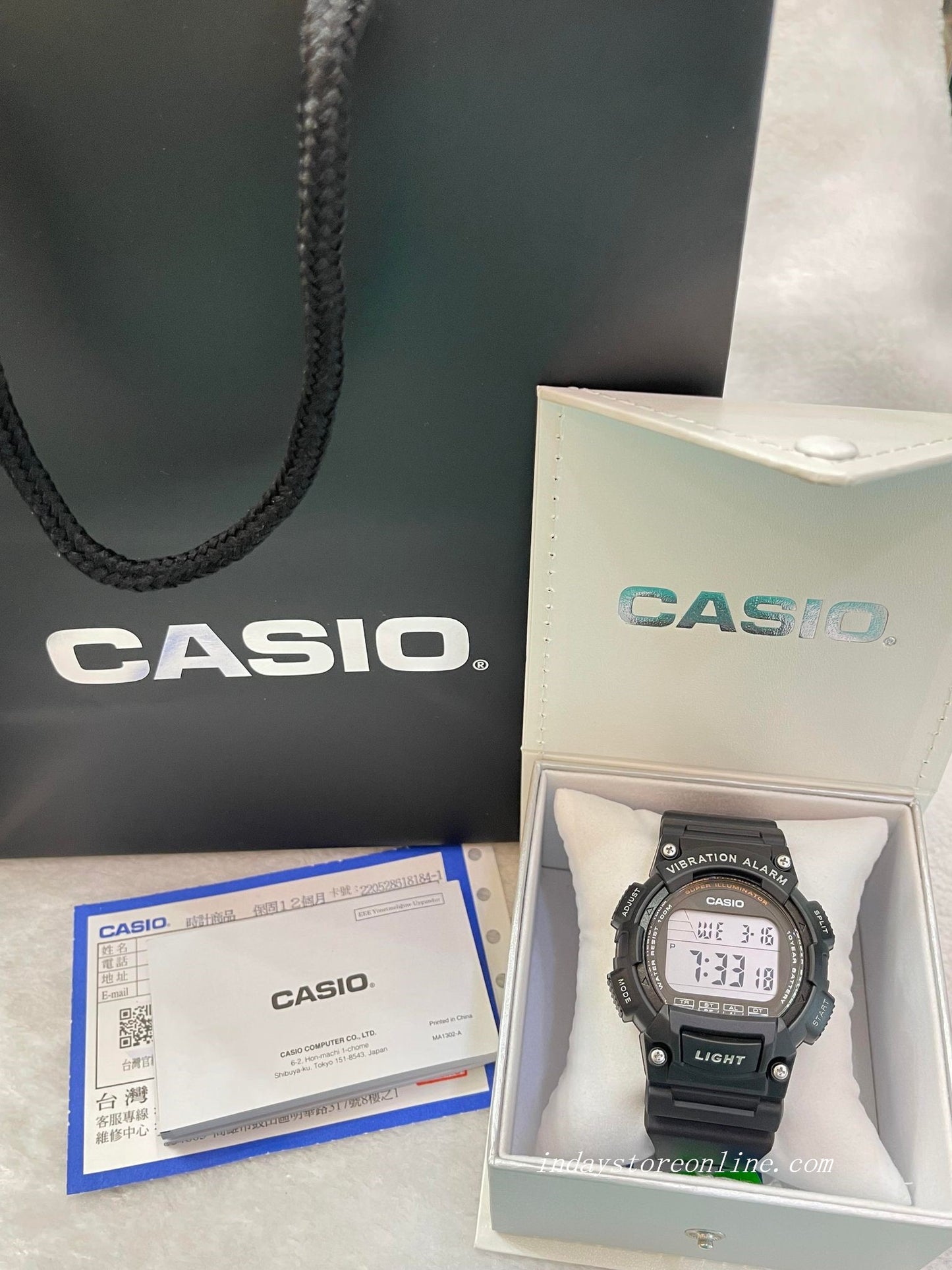 Casio Digital Men's Watch W-736H-1AV Digital Sporty Design Resin Band Resin Glass Battery Life: 10 years