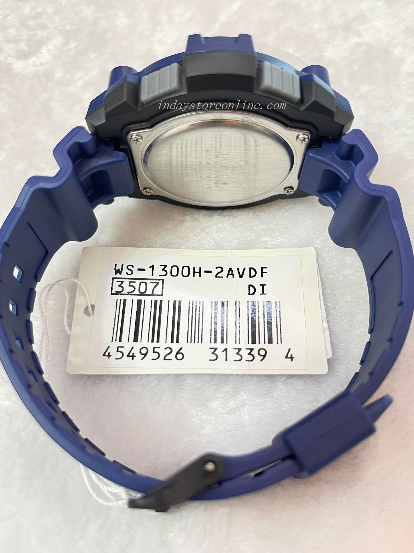 Casio Digital Men's Watch WS-1300H-2A Digital Sporty Design Resin Band Resin Glass Battery Life: 10 years