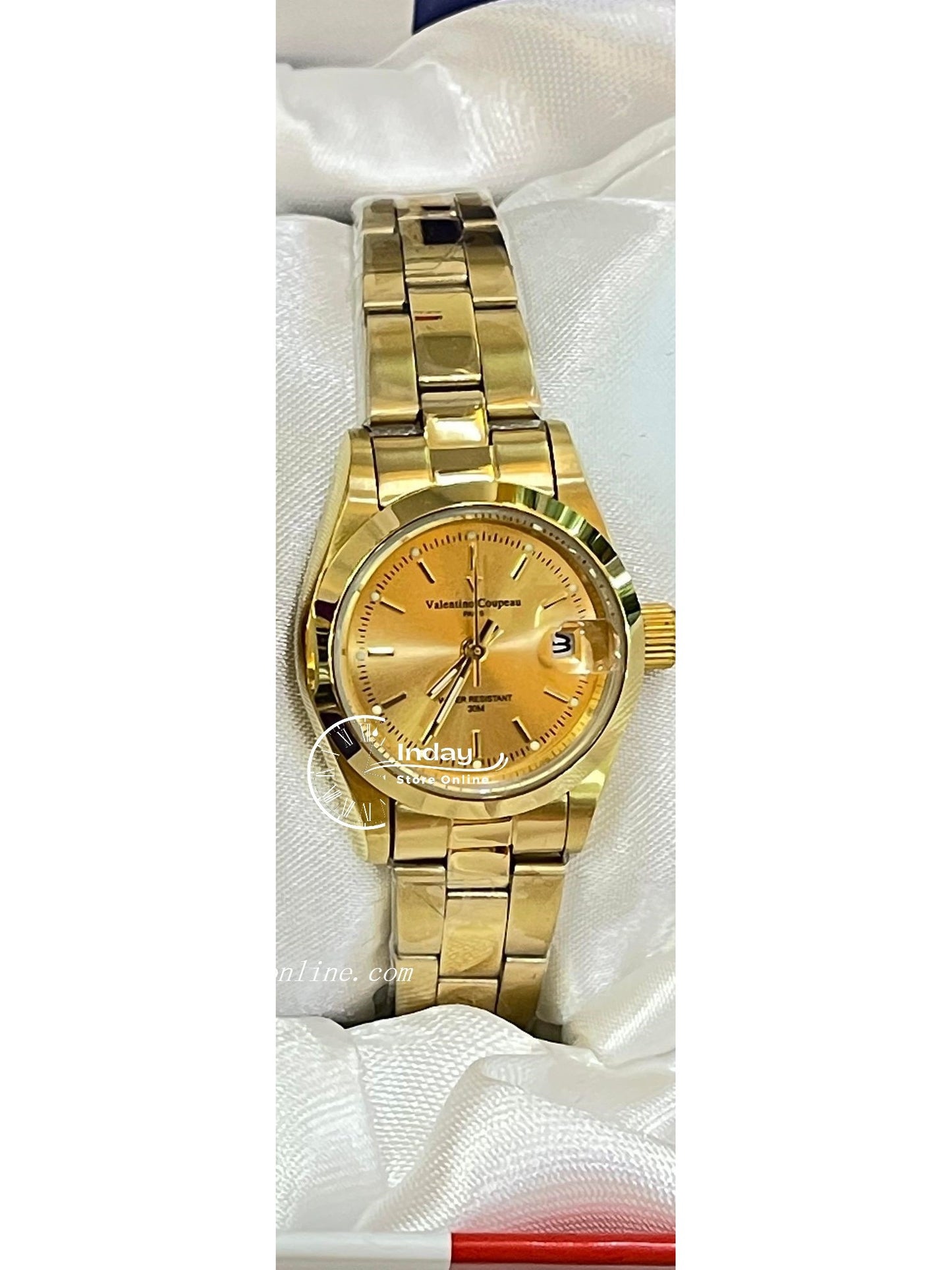 范倫鐵諾 古柏 Coupeau Women's Watch 12168KL-13 Gold Tone Stainless Steel Band