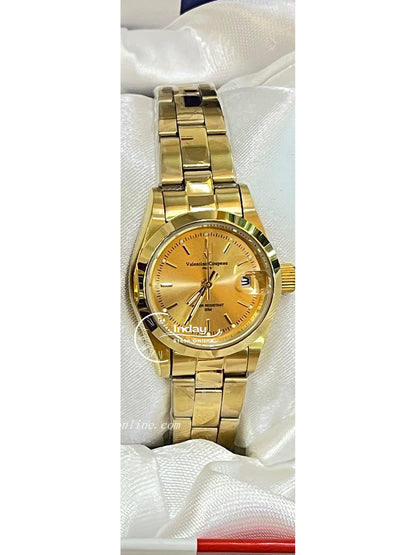 范倫鐵諾 古柏 Coupeau Women's Watch 12168KL-13 Gold Tone Stainless Steel Band