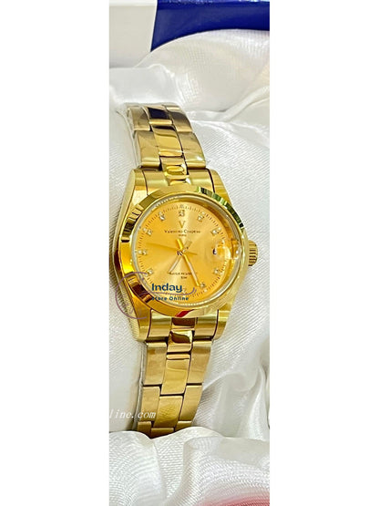 范倫鐵諾 古柏 Coupeau Women's Watch 12168KL-17 Gold Tone Stainless Steel Band