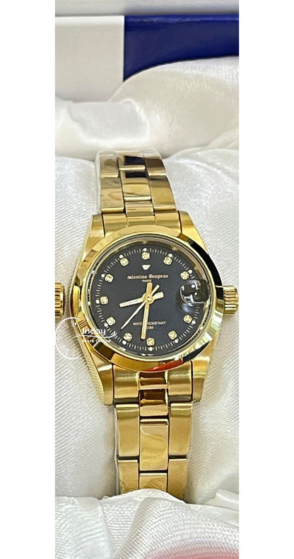 范倫鐵諾 古柏 Coupeau Women's Watch 12168KL-18 Gold Tone Stainless Steel Band