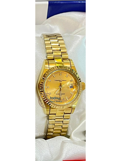 范倫鐵諾 古柏 Coupeau Women's Watch 12169KL-17 Gold Tone Stainless Steel Band