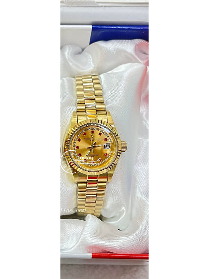 范倫鐵諾 古柏 Coupeau Women's Watch 12169KL-22 Gold Tone Stainless Steel Band