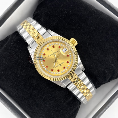 范倫鐵諾 古柏 Coupeau Women's Watch 12169TL-22 Two-Tone Stainless Steel Band