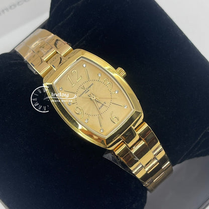 范倫鐵諾 古柏 Coupeau Women's Watch 61268KG-9 Gold Tone Stainless Steel Band