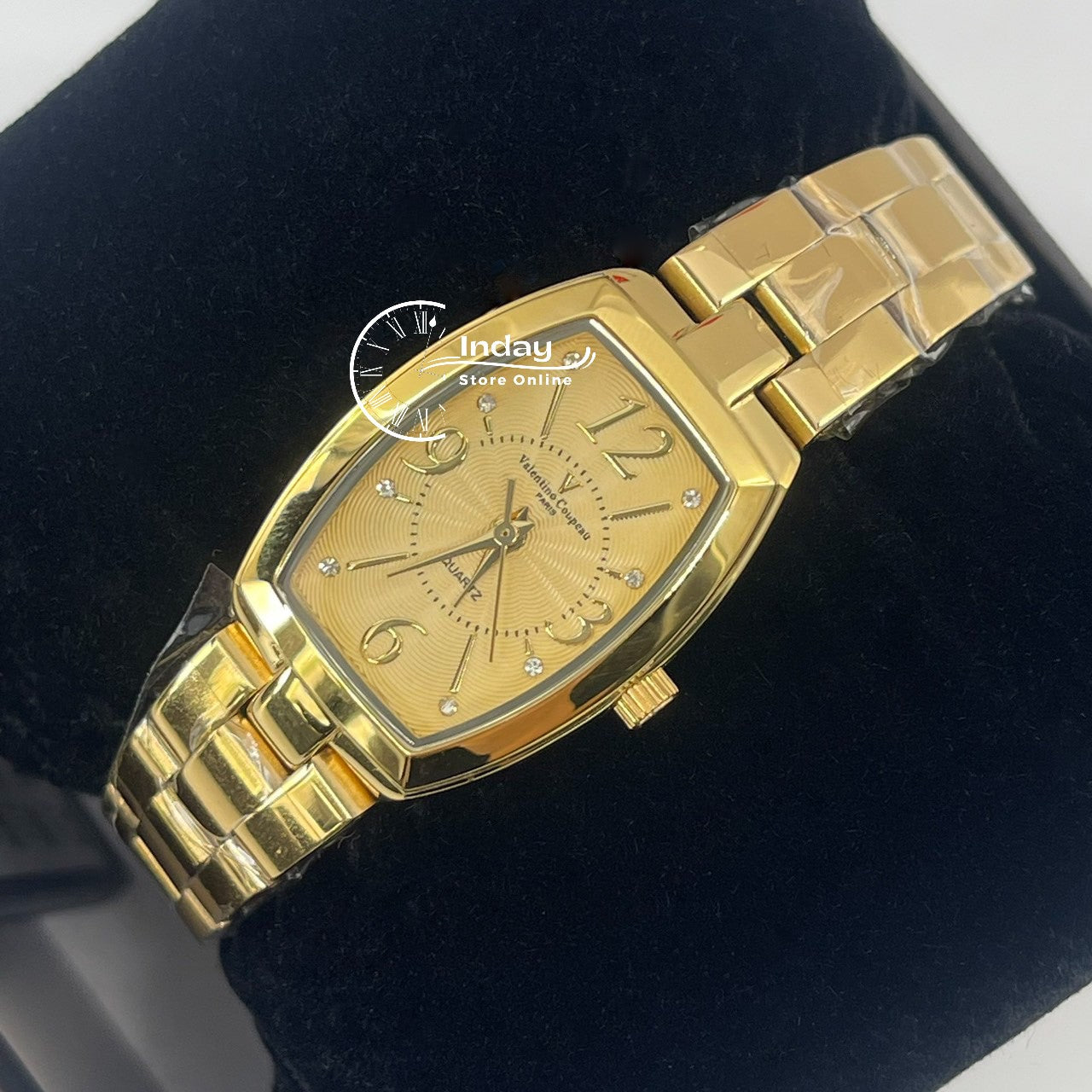 范倫鐵諾 古柏 Coupeau Women's Watch 61268KG-9 Gold Tone Stainless Steel Band